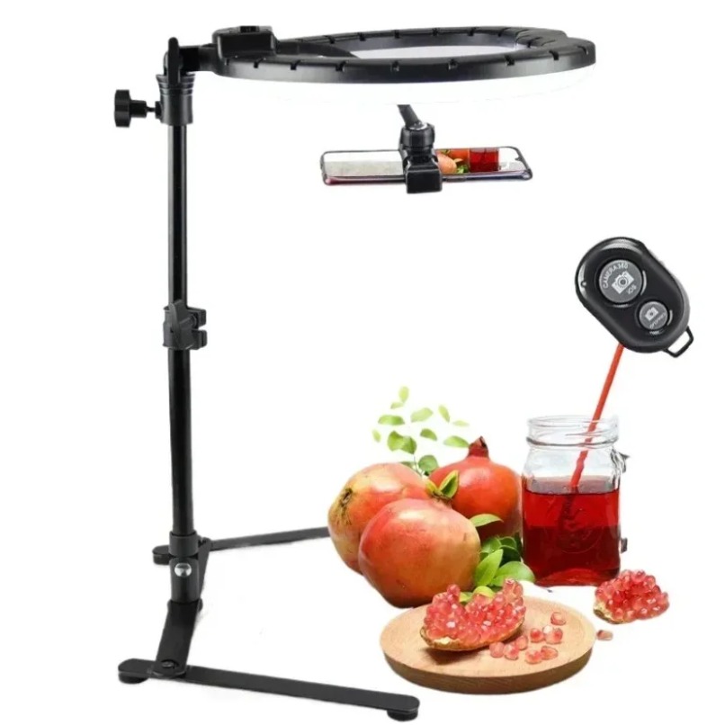 Photography Lighting For Food - Support de téléphone suspendu avec anneau