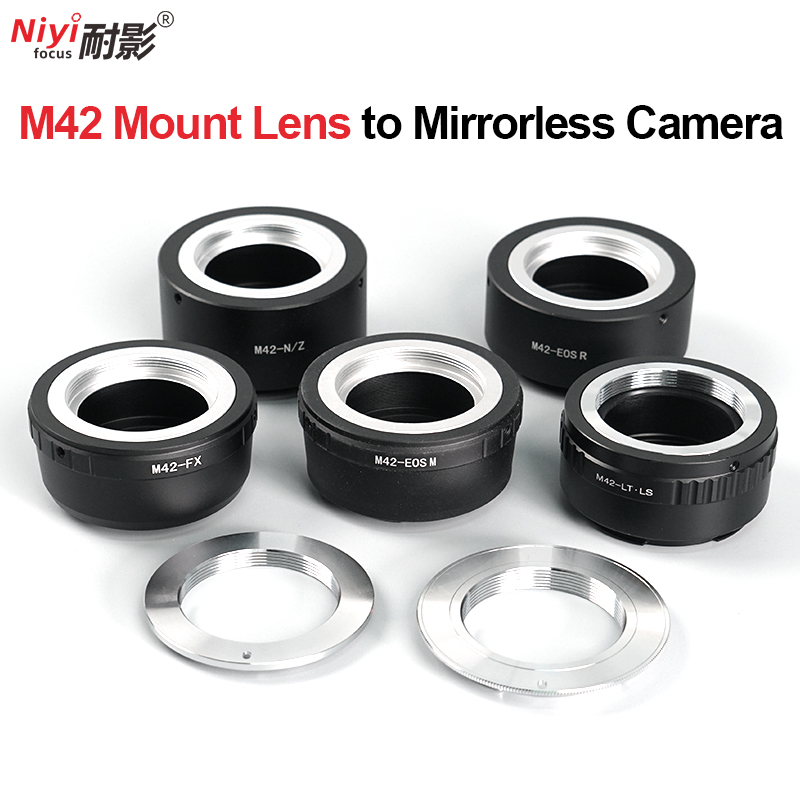 Macro Photography Lighting Kit - Adaptateur d'objectif d'appareil photo M42, bague