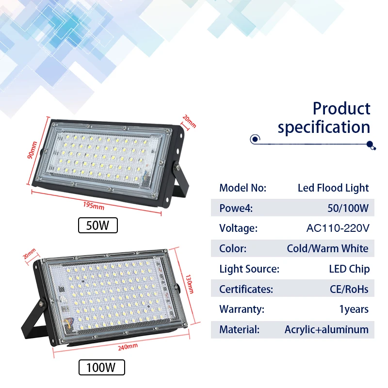 Projecteur LED imperméable con - Photography Lighting Uk avis et prix
