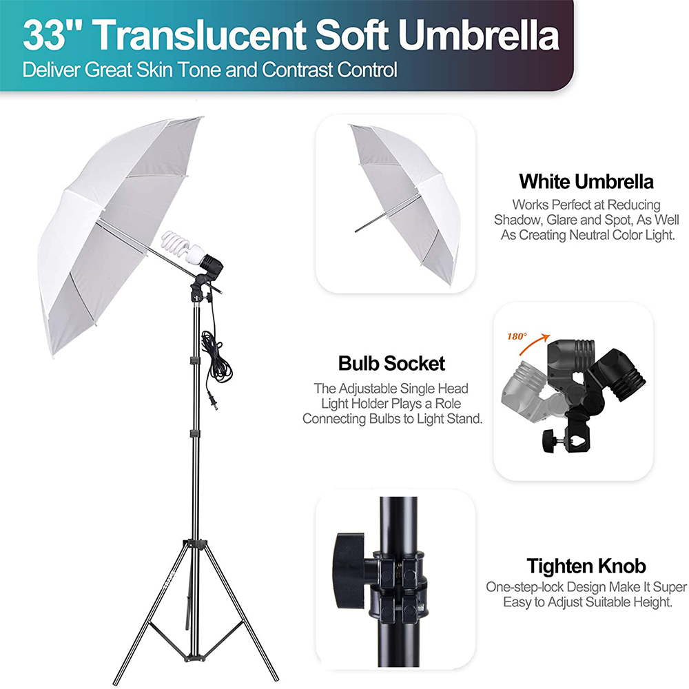 Ensemble d'équipement de Studi - Photography Lighting Kit With Backdrop avis et prix
