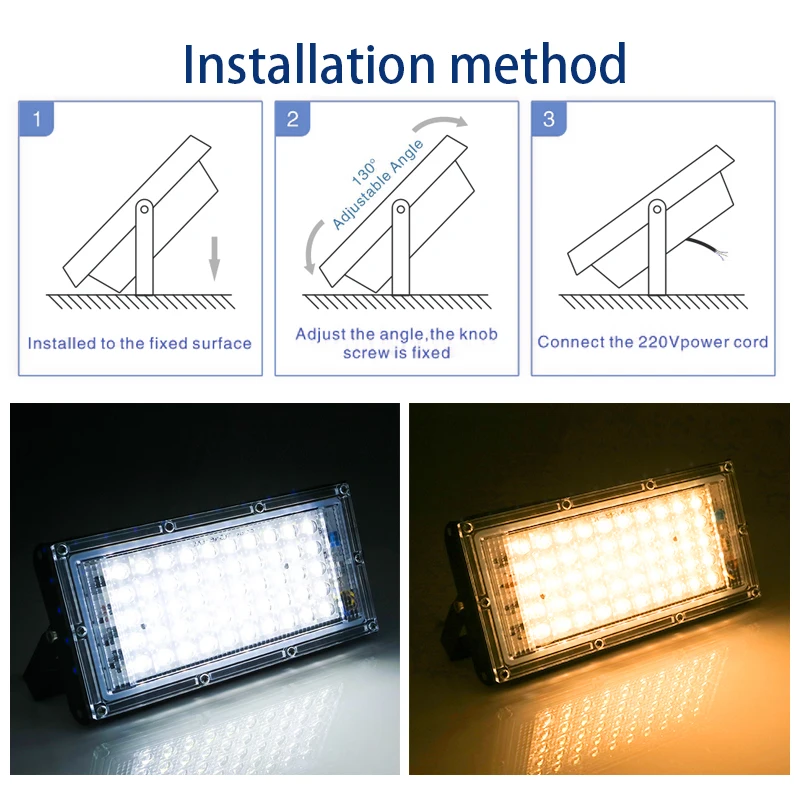 4 pièces/lot LED projecteur 50 - Photography Lighting Uk avis et prix