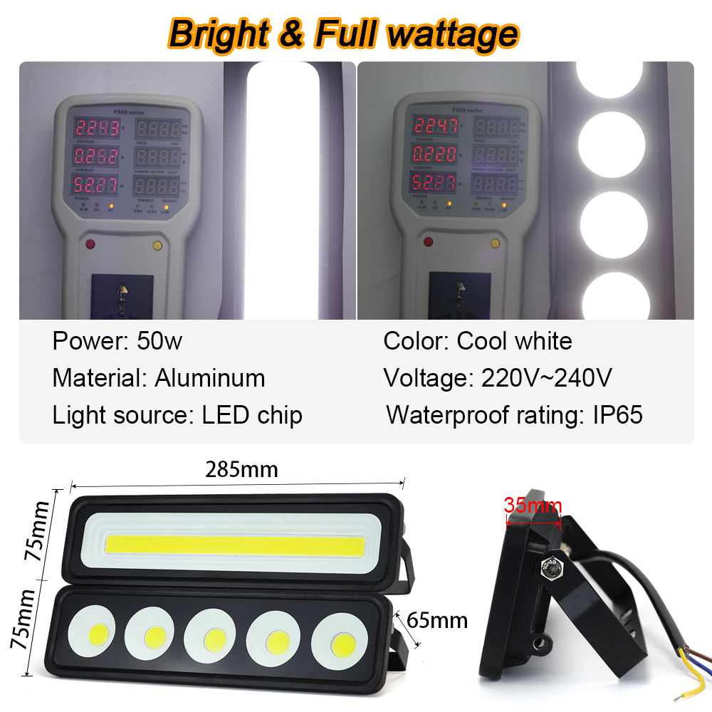 LED projecteur réel 50W 220V I - Photography Lighting Uk avis et prix