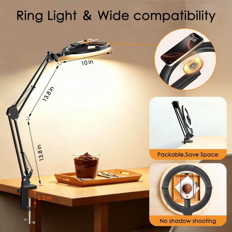 Support magnétique pour téléph - Photography Video Lighting Kit With Adjustable Tripod Stand avis et prix